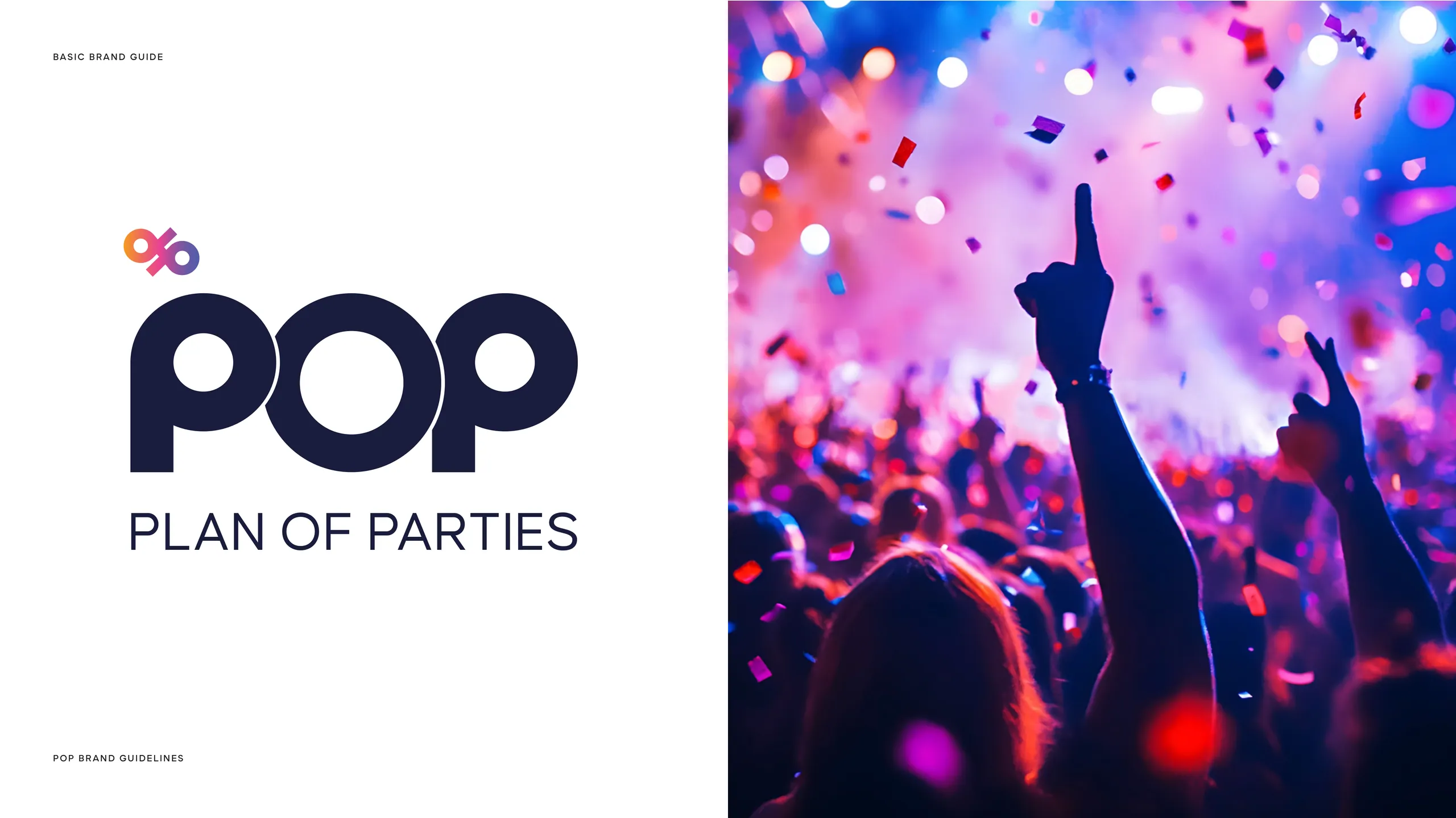 POP (Plan of Parties) brand identity 1
